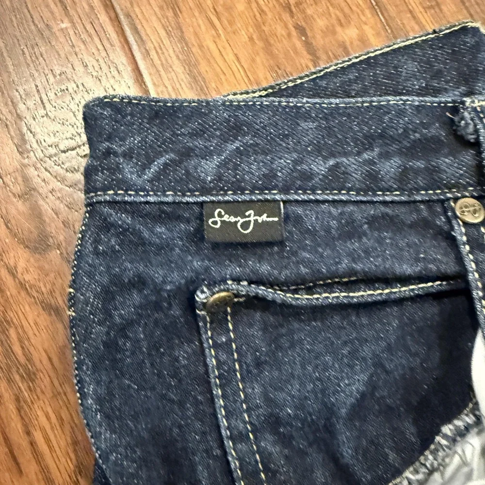 Sean John Jeans Mens 32 Blue Carpenter Denim Relaxed Fit Utility Workwear